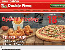 Tablet Screenshot of doublepizza.ca